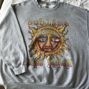 Pacsun Oversized Crewneck, Size S/M, Gray